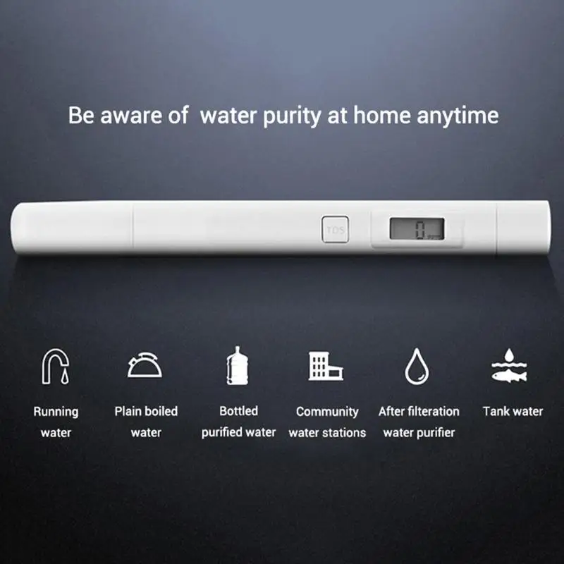 Xiao mi Smart Homekit TDS тестовая Ручка тест качества воды er mi портативный бытовой датчик чистоты воды ручка умный дом