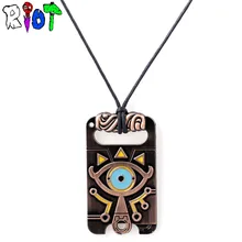 The Legend of Zelda Breath of the Wild Anime game choker vintage necklace Big eyes Logo alloy Pendant Charm jewelry fans Gift