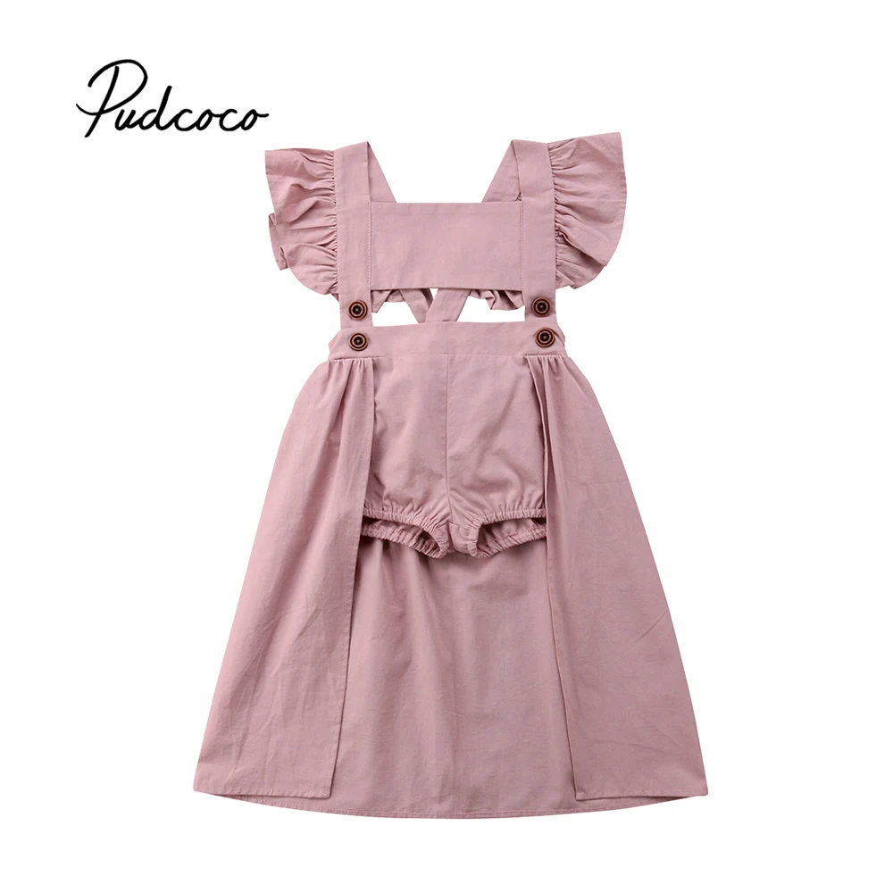 

Pudcoco 2018 Baby Girl Romper Unicorn Print Newborn Princess Dress Party Clothes Baby Sunsuit Sundress Outfits