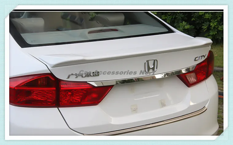 

JIOYNG ABS PRIMER CAR REAR TRUNK LIP AERO WING SPOILER FOR 15-17 HONDA CITY 2015 2016 2017 2018 FAST BY EMS