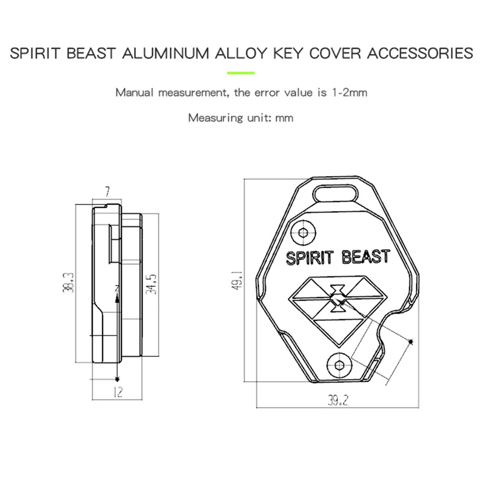 Чехол для ключей мотоцикла SPIRIT BEAST, алюминиевый чехол для скутера SUZUKI Yamaha CYGNUS-Z CYGNUS-X BWS Honda X-150 Kymco