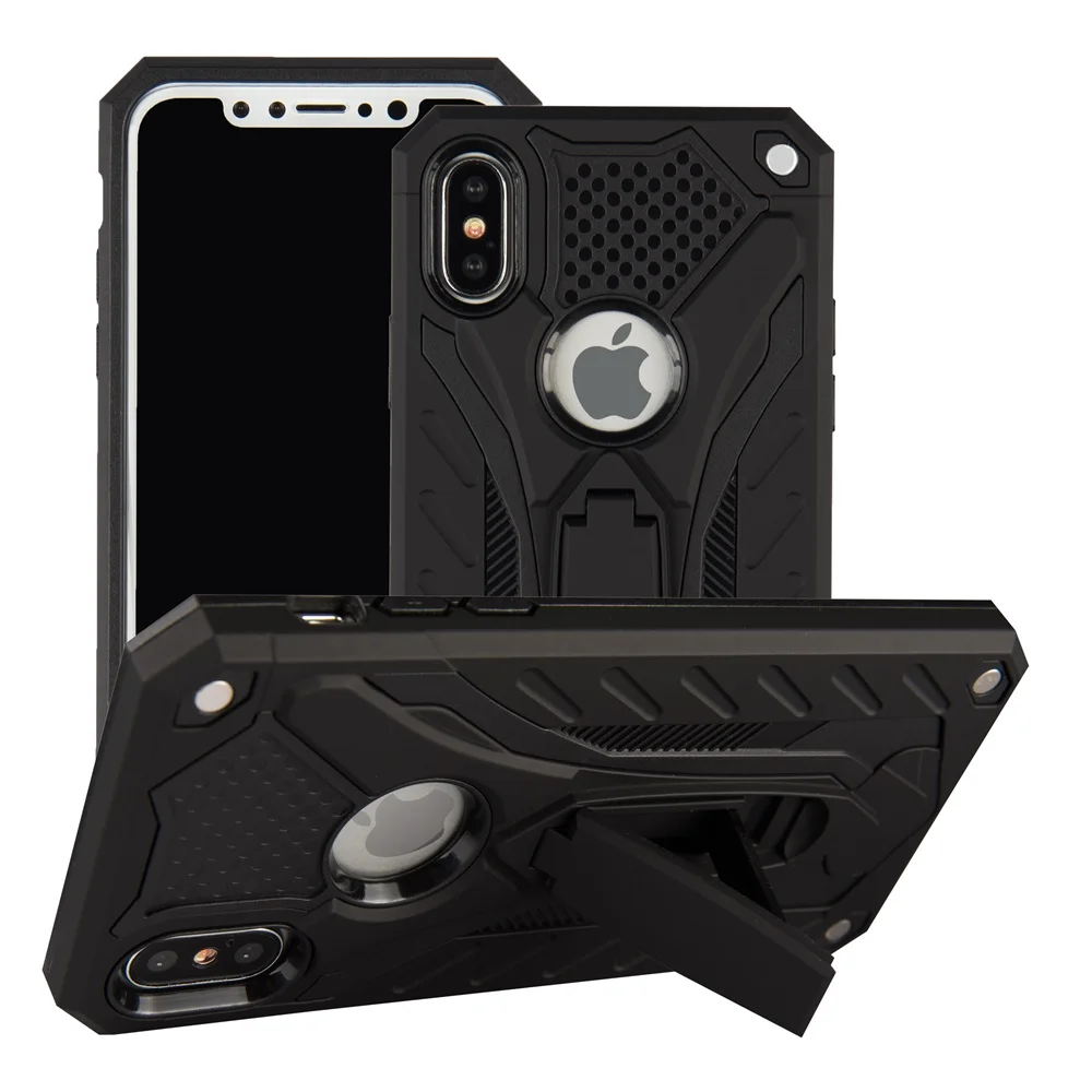 Case For iPhone 13 Pro Max 12 11 7 8 Shockproof Military Drop Silicon Case For iPhone 6 6s Plus X 5 5s SE Kickstand TPU Cover cool iphone 12 pro max cases