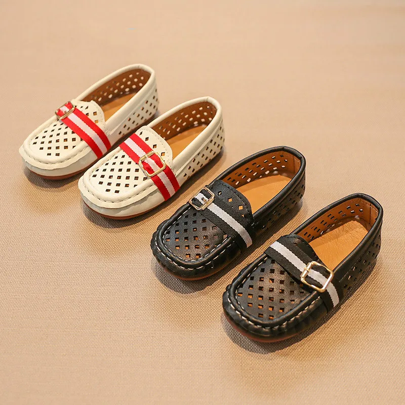 

2018 Spring New Pattern Children Shoes Small Leather Shoes One Pedal Soft Bottom Doug Shoe Male Girl Single Shoe