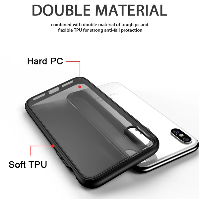 ITEUU сверхмощный защитный противоударный чехол для iphone X XS Max XR Чехлы ТПУ матовая
