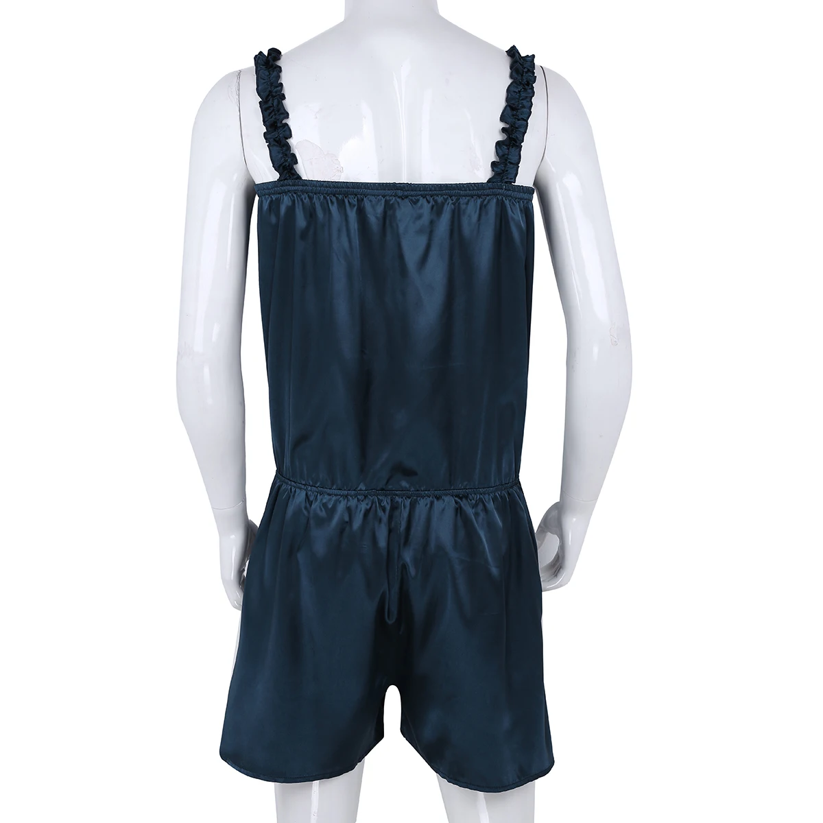 DPOIS сексуальное мужское платье со стразами, блестящее атласное нарядное платье, штаны, гофрированное ночное белье, мужское нижнее белье Ночная рубашка, пижамы