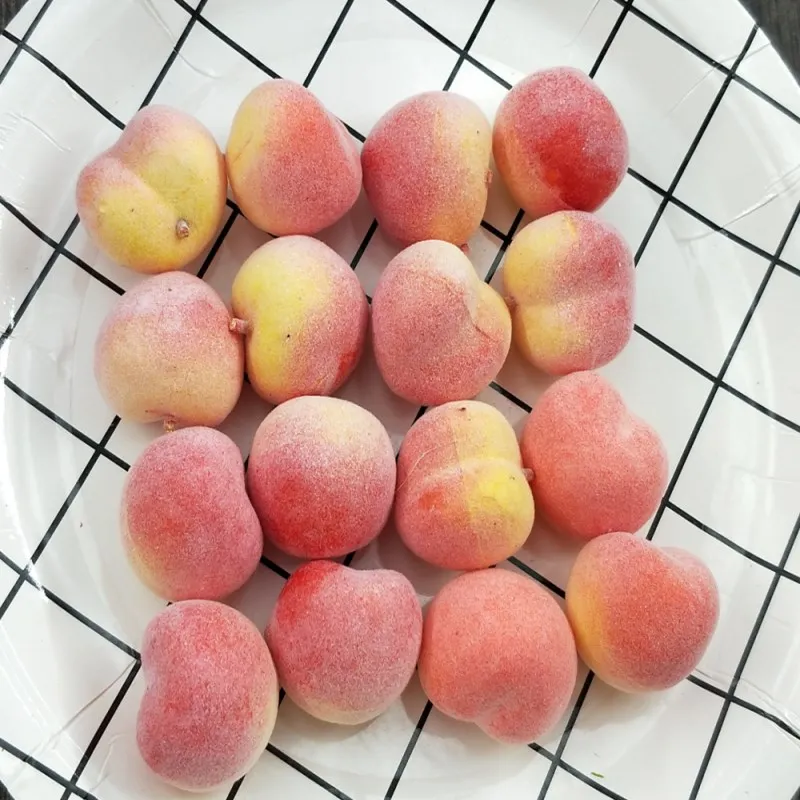 Мини игрушка фруктовая персиковая маленькая клубника 10 шт. имитация еды набор