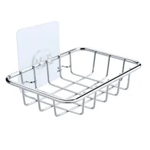 Модная короткая мыльница для мыла, держатель для мыла, губка, скруббер, для ванной, кухонной раковины, из нержавеющей стали, для ванной круглые