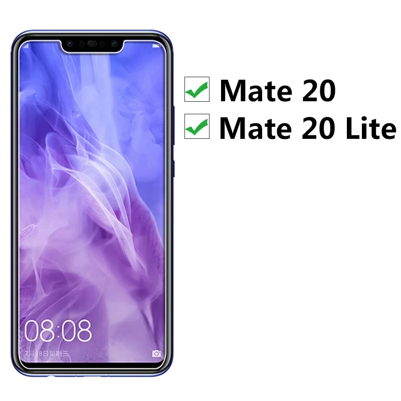 2 шт. защитное стекло на для huawei mate 20 Lite облегченное Закаленное Защитная пленка