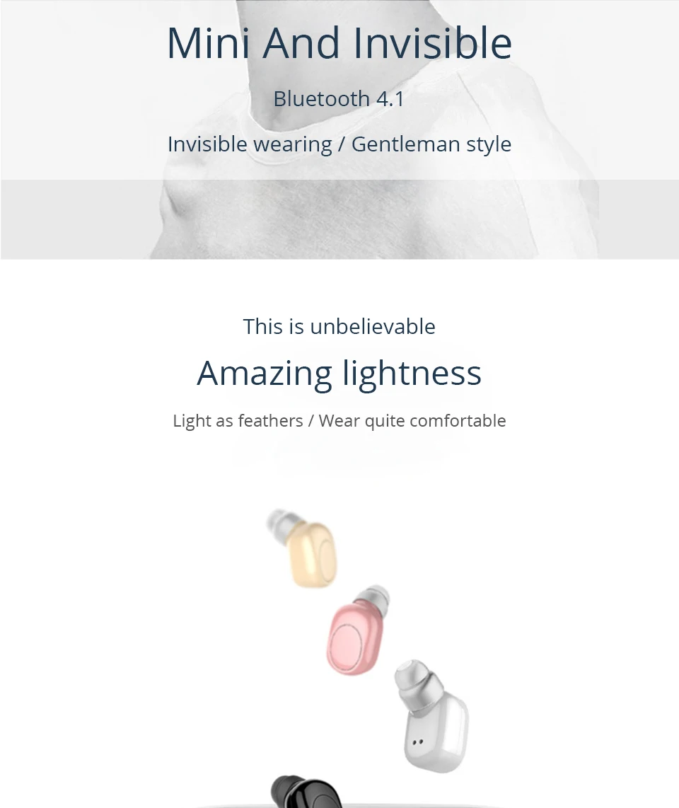 Bluetooth Earphones With MIC Wireless Headset Earbuds Mini Wireless In Ear Earpiece Bluetooth Earphone Noise Canceling (12)