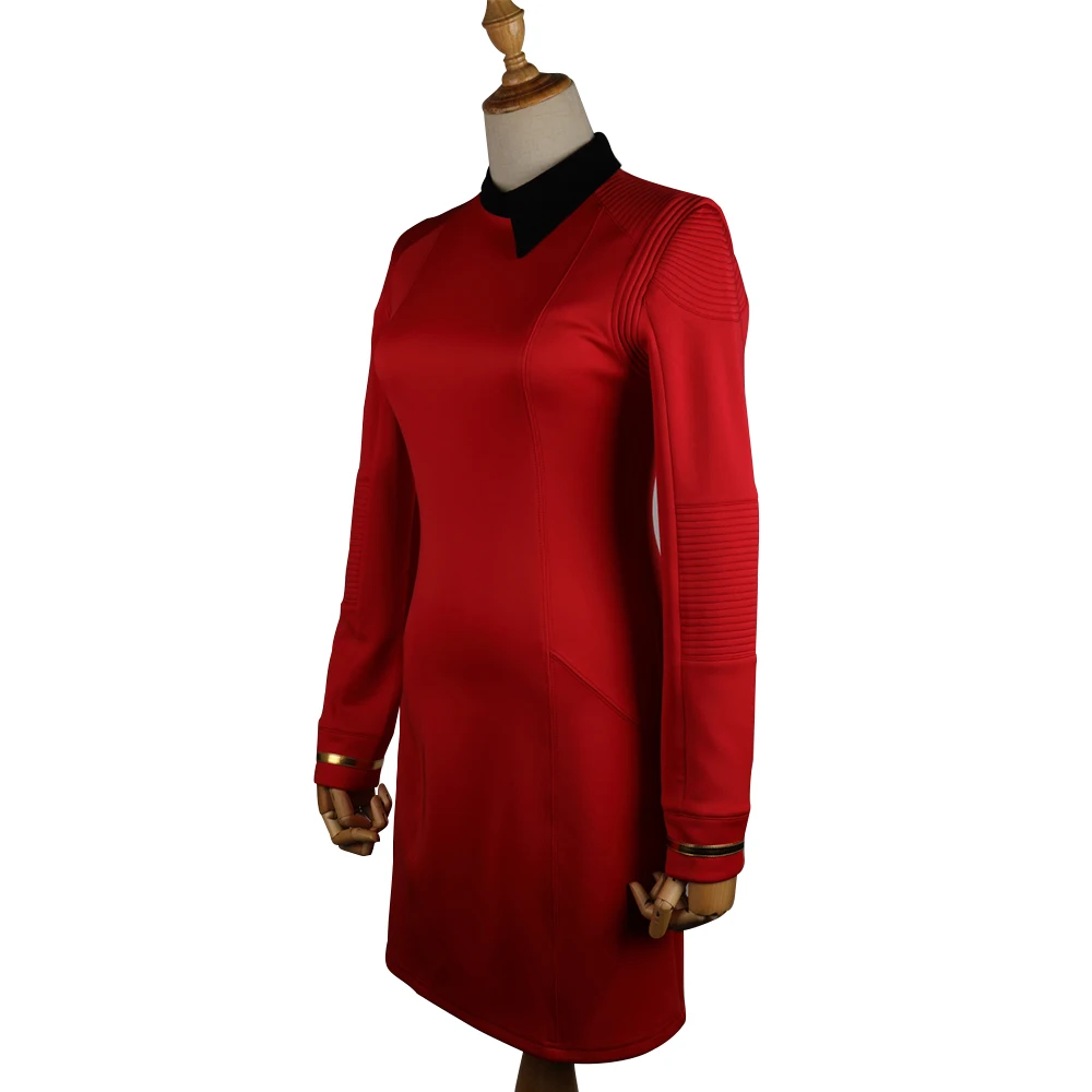 New Star Trek Discovery Season 2 Starfleet Commander Female Uniform Dress Badge Costumes Woman Adult Cosplay Costume (13)