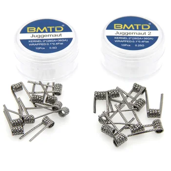 

10Pcs/box Ni80 Prebuilt Coils Juggernaut Nichrome Premade Coil For Electronic Cigarette RDTA RDA RTA Tank Atomizer