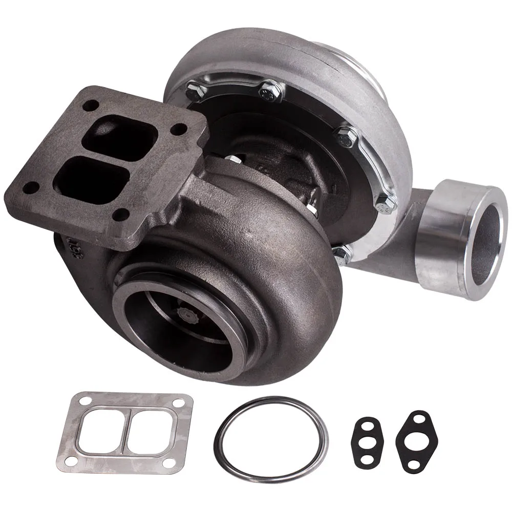 GT45R GT45 Turbo A/R .66 1 05 T4 масляный холодный v полосный зажим для выхода турбокомпрессора