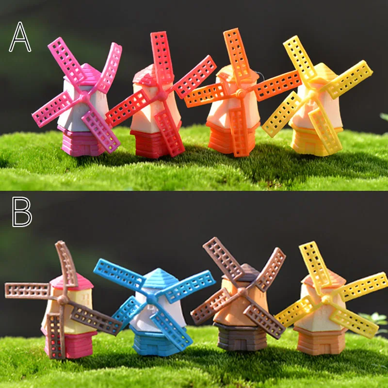 

Windmill House Mini Craft Miniature Fairy Garden Home Decoration Houses Micro Landscaping Decor DIY Accessories