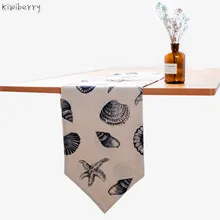 100% Linen Flag Tea Cloth Art Television Cabinet Strip Cover A Piece Of Modern Mat Chemin De Table Runner Weding Decoration