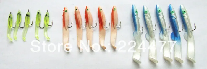 Iscas de Pesca de Enguia Isca para Mar Pesca de Água Nenhum Gancho Novidades Soft Macio Falsa – Doce 3.5 cm