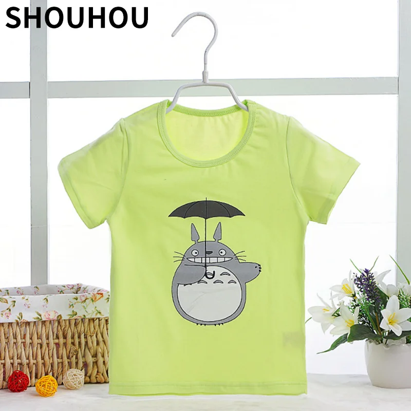 

SHOUHOU 2018 Children Summer Cartoon Printed T-shirt Fashion Girls Unisex Short Sleeve T-shirt Boys Kids Cotton T-shirt Clothes