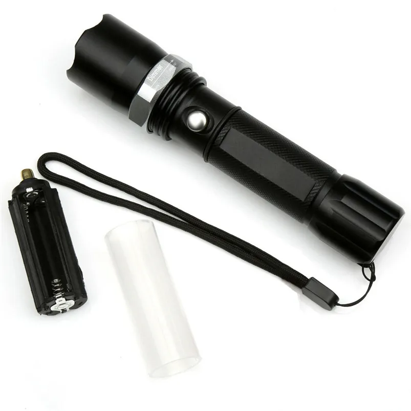 Super Bright Torch Led Light T6 Led Torch Police Flashlight Camp Light Lamp Zoomable Flashlight Powerful Zaklamp 40MAY311