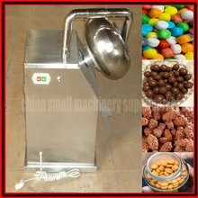 Высокая эффективность Цена по прейскуранту завода автоматическая маленькая машина для нанесения покрытия шоколадом из нержавеющей стали, машина для нанесения покрытия сахаром