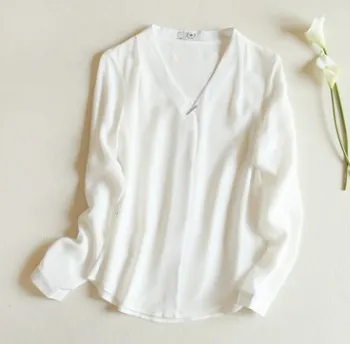 

Brand silk series mulberry silk white shirt spring silk shirt OL professional women's wear