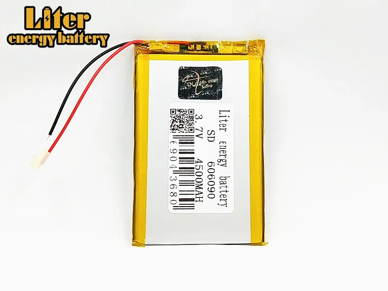 Bateria de Iões de Lítio Recarregável para Tablet Capacidade Real Polímero Li-ion Bateria pc Mp4 Mp5 E-book Câmera 606090 3.7v 4500mah - Image 2