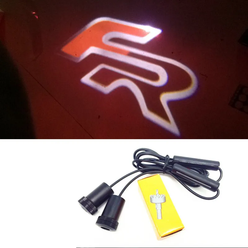 

2Pcs/Pair Car Door Welcome Light Large Power Ghost Shadow Light Laser Light SEAT Logo For Altea Leon Ibiza Alhambra FR