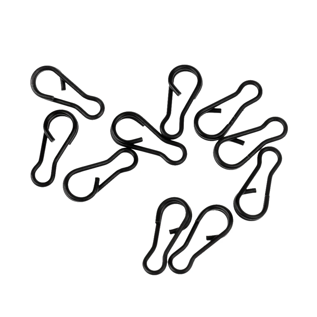 Fishing Link Clips Carp Fishing Clips Multi Clip Swivels Rings Rigs Links Snap Connector Pin Fishing Terminal Tackle Accessories