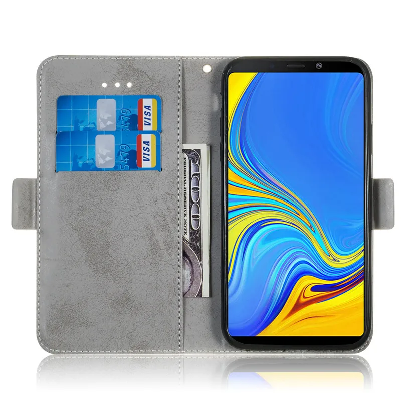 Wekays Coque для samsung Galaxy A9 A920 SM-A920F с мультипликационным принтом «панда», кожаный чехол Fundas для samsung A9S Крышка корпуса A 9 A9S