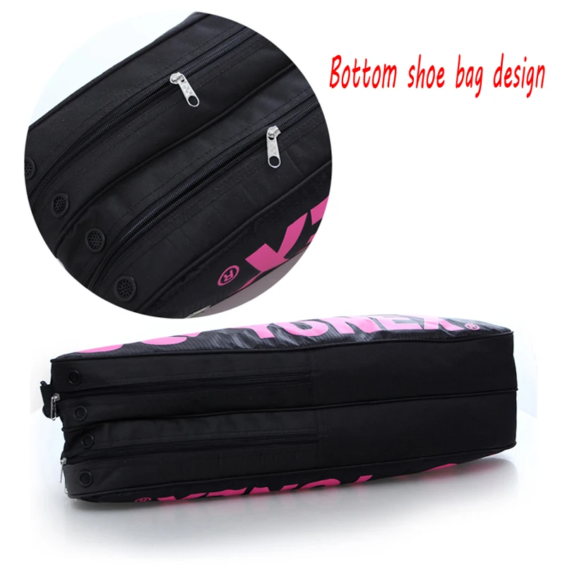 Doble cubierta deportes de raqueta bolsa profesional 6 piezas patrón raqueta de tenis PU raqueta de bádminton mochila Raquette de diseño Doble cubierta deportes de raqueta bolsa profesional 6 piezas patrón raqueta de tenis PU raqueta de bádminton mochila Raquette de diseño