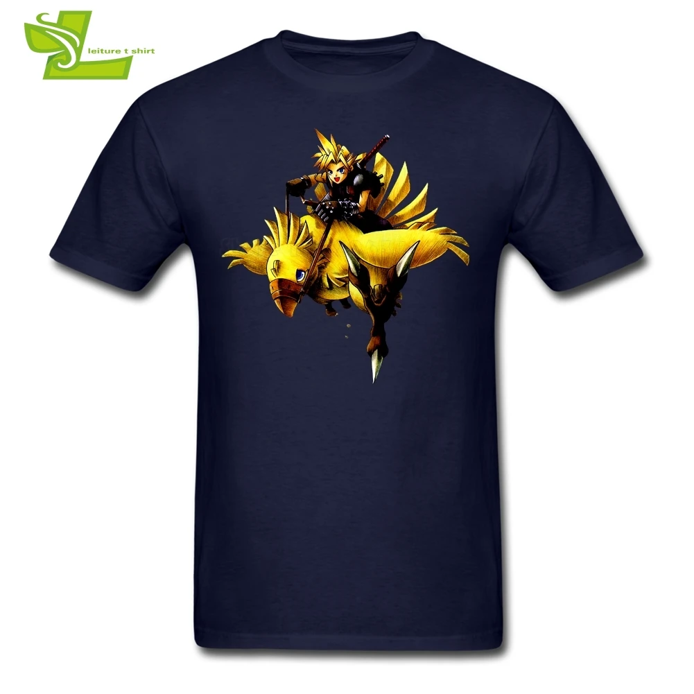

Chocobo Final Fantasy T Shirt Male New Simple Tshirts Popular Loose T-Shirts Men Short Sleeve O Neck Team Dad Clothes Chocobo