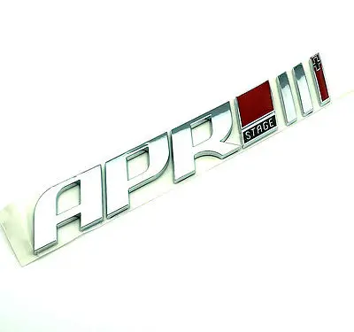 

1 Pcs Drop shipping ABS APR STAGE 1+ 2+ 3+ Racing Car Emblem Badge APR STARGE 1 2 3 Plus 3D car Stickers GOLF car-styling