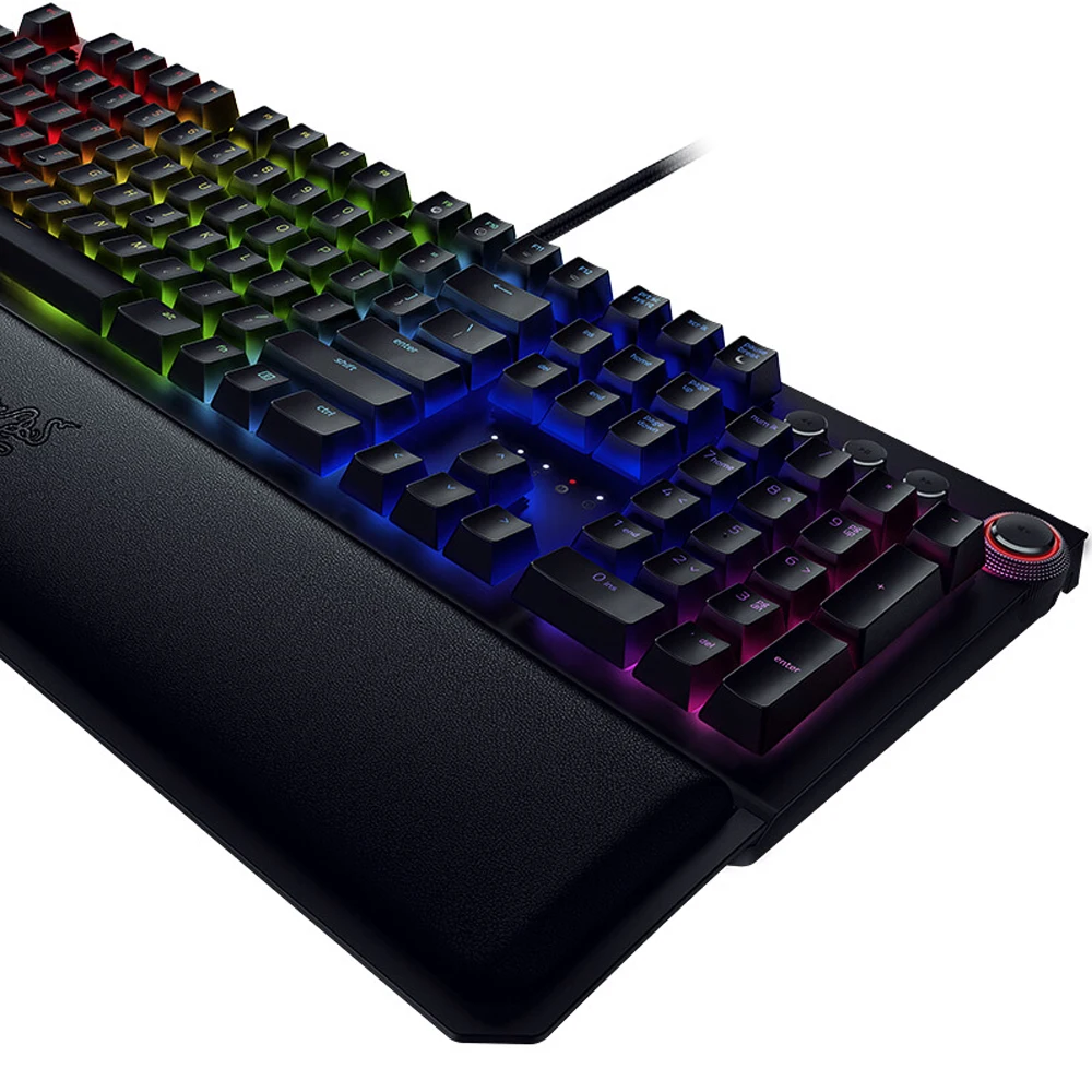 Razer BlackWidow клавиатура с подсветкой 104 клавиш RGB с подсветкой Эргономичная подставка для запястья тактильная клавиатура для ПК/ноутбука