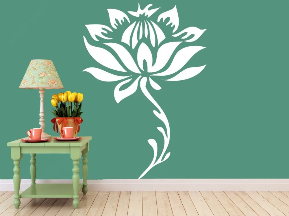 

Lotus Flower Wall Decal Yoga Studio Wall Stickers Vinyl Art Mural Inerior Home Removable Home Decor Beautiful DIY Sticker SYY846