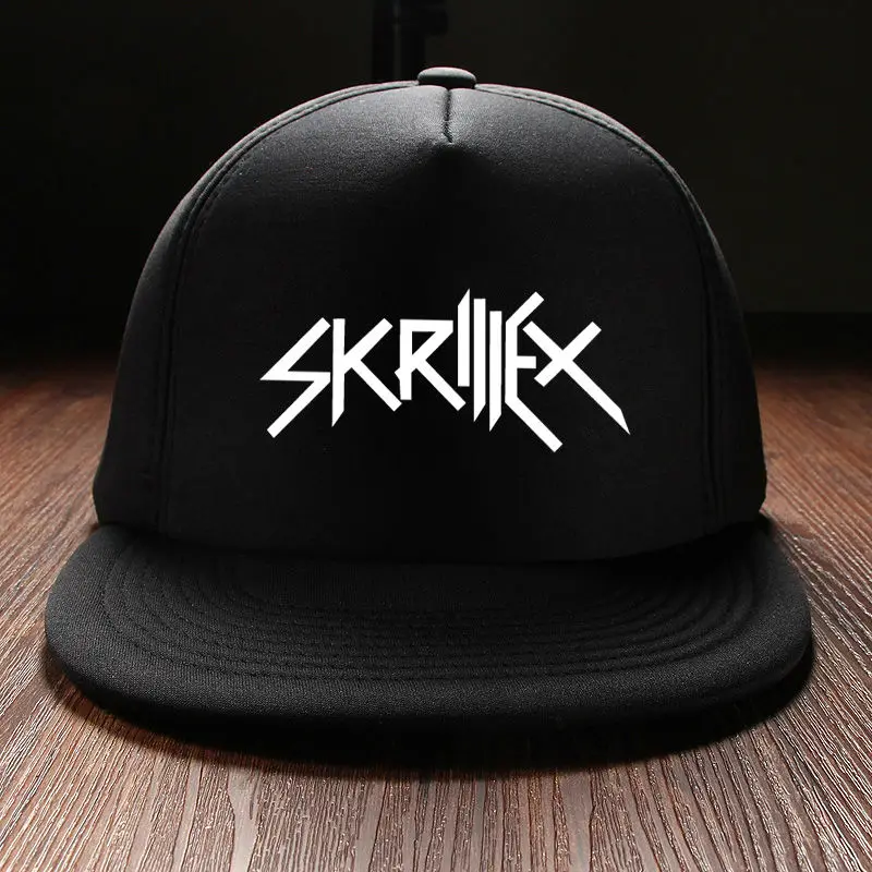 

New 2017 Fashion Winter Hats For Women Cotton Printed Skrillex Rock Band Mens Snapback Baseball Caps Brand Punk Summer