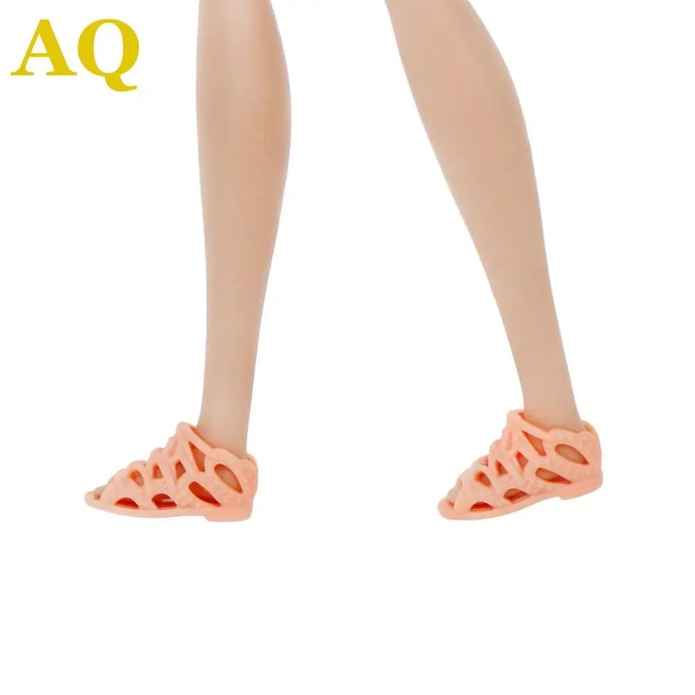 Высокое качество; модная мини-обувь на плоской подошве; милые разноцветные повседневные сандалии; Танцевальная обувь для балета; аксессуары для куклы Барби - Цвет: AQ