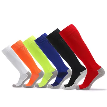 

Men Professional Football Compression Socks Male Knee High Soccer Stockings Thicken Towel Bottom Cotton Sports Socks