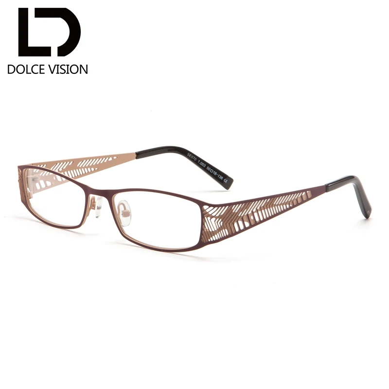 DOLCE VISION Rectangle Optical Glasses Diopter Astigmatism Prescription