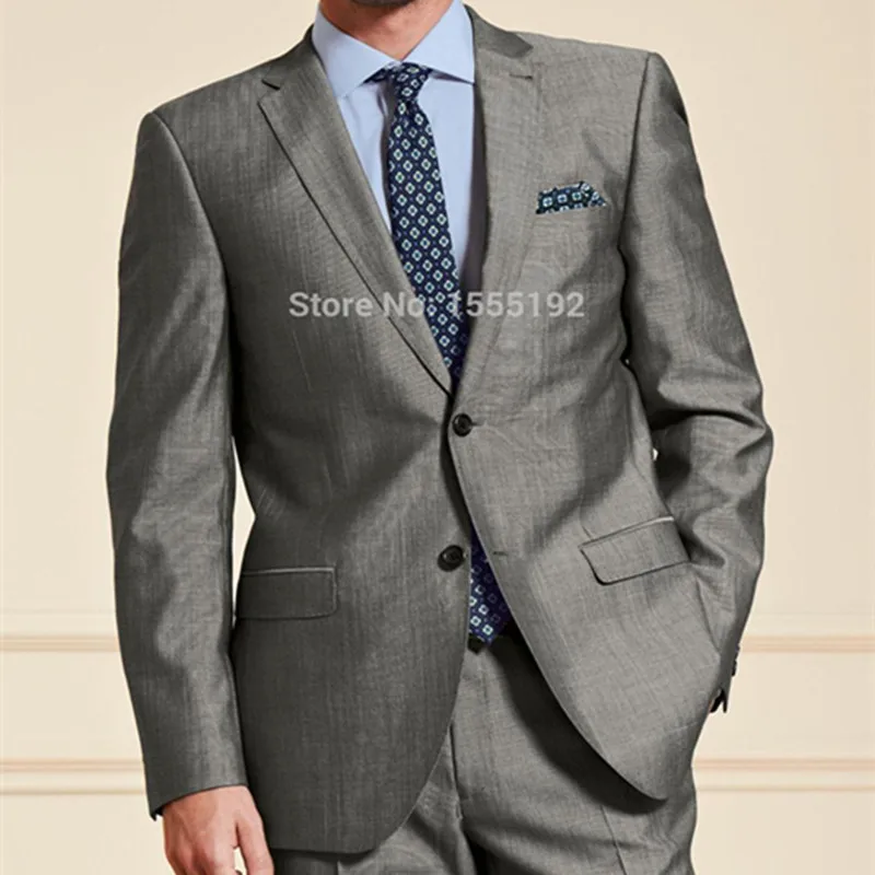 2017HighqualityPolyesterNotchLapelPocketFlapsSuitsGroomweddingsuitBusinessgroom