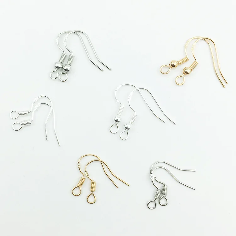 10pcs/lot Earring Hook 925 Sterling Silver Hypoallergenic Earrings