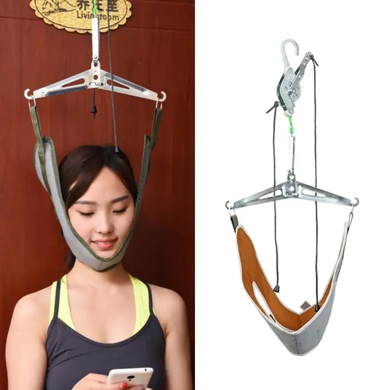 

Neck Strecher Cervical Traction Over Door Neck Tractor Device Kit Adjustment Chiropractic Back Head relaxation Device Care C3