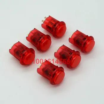 

Free Shipping ! 6x 5V Reyann 24mm Arcade LED Illuminated Button Arcade Push Button For USB MAME Cabinet Arcade DIY Project - Red