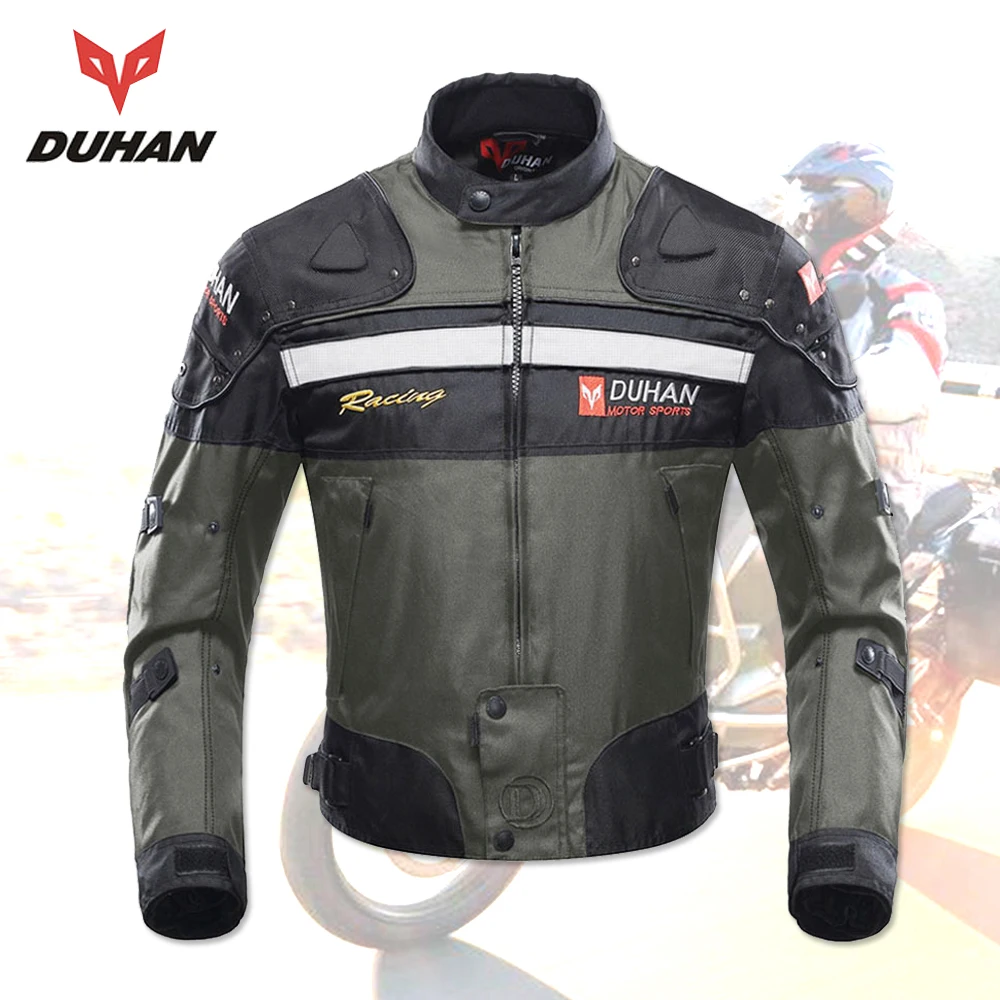 DUHAN мотоциклетная куртка мужская мотоциклетная куртка защитная одежда мотоциклетные гоночные куртки Защита тела