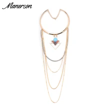 2016 Pares de La Moda Collar de Declaración Pendiente de la Bola Collar de Las Mujeres Gargantilla de Oro de la Cadena Del Cuello de Bohemia Boho Maxi Collier Femme Joyería