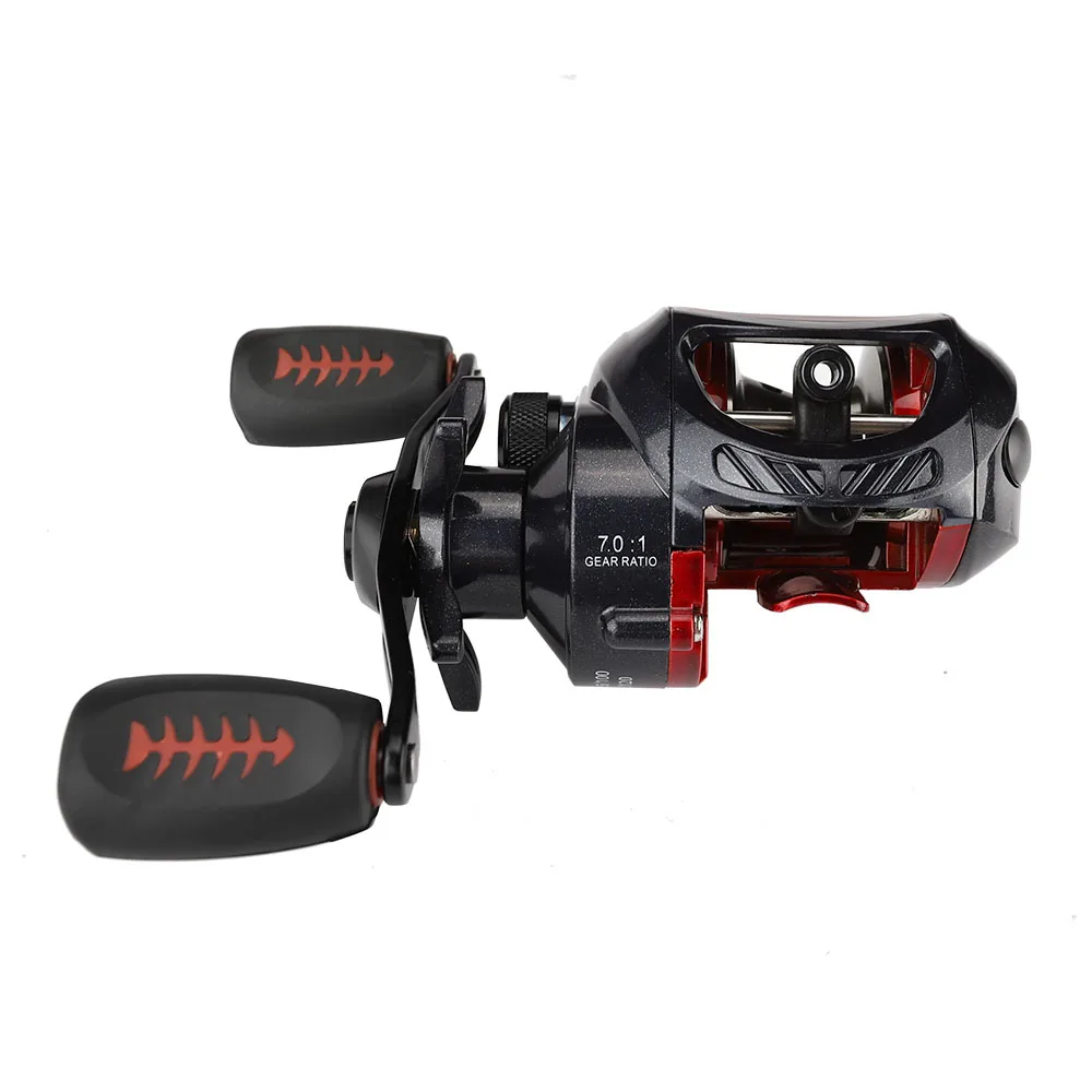 

High Quality Drag Power 6KG Baitcasting Reel 7.0:1 Bait Casting Fishing Reel Magnetic and Centrifugal Dual Brake