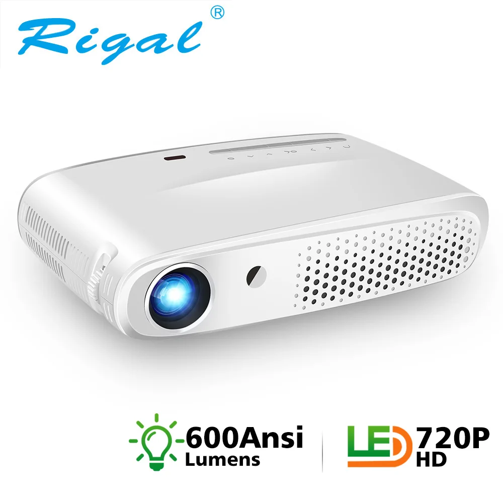 Rigal RD602 DLP Мини 3D проектор 600Ansi 7000 люмен Android WiFi Проектор активный затвор Full HD 1080P
