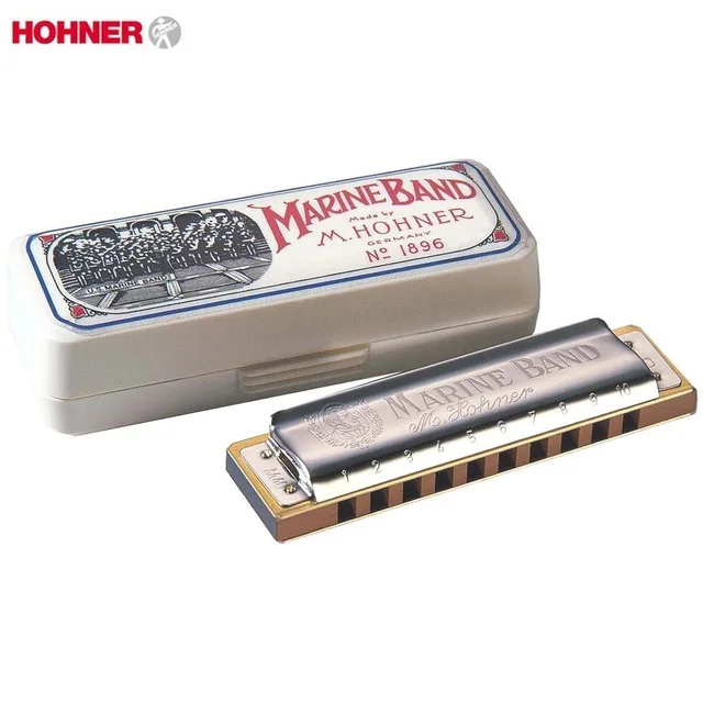 Hohner Marine Band 1896 Klassieke губные гармоники Diatonische 10 гатен 20 Тон Монд оргель Originele Губная гармошка Sleutel Ван C музыкальный i