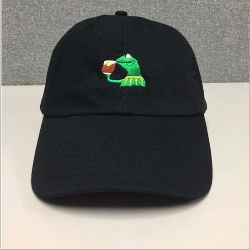Summer Frog Cartoon Baseball Cap Women Men Unstructuted Hip Hop Caps Unisex Cotton Snapback Basketball Casual Hat CP0021 (1)
