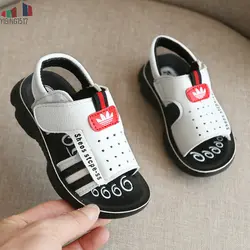YIBING1517 обувь для мальчиков Новинка 2019 г. летние детские сандалии для малышей ортопедическая детская обувь из искусственной кожи для