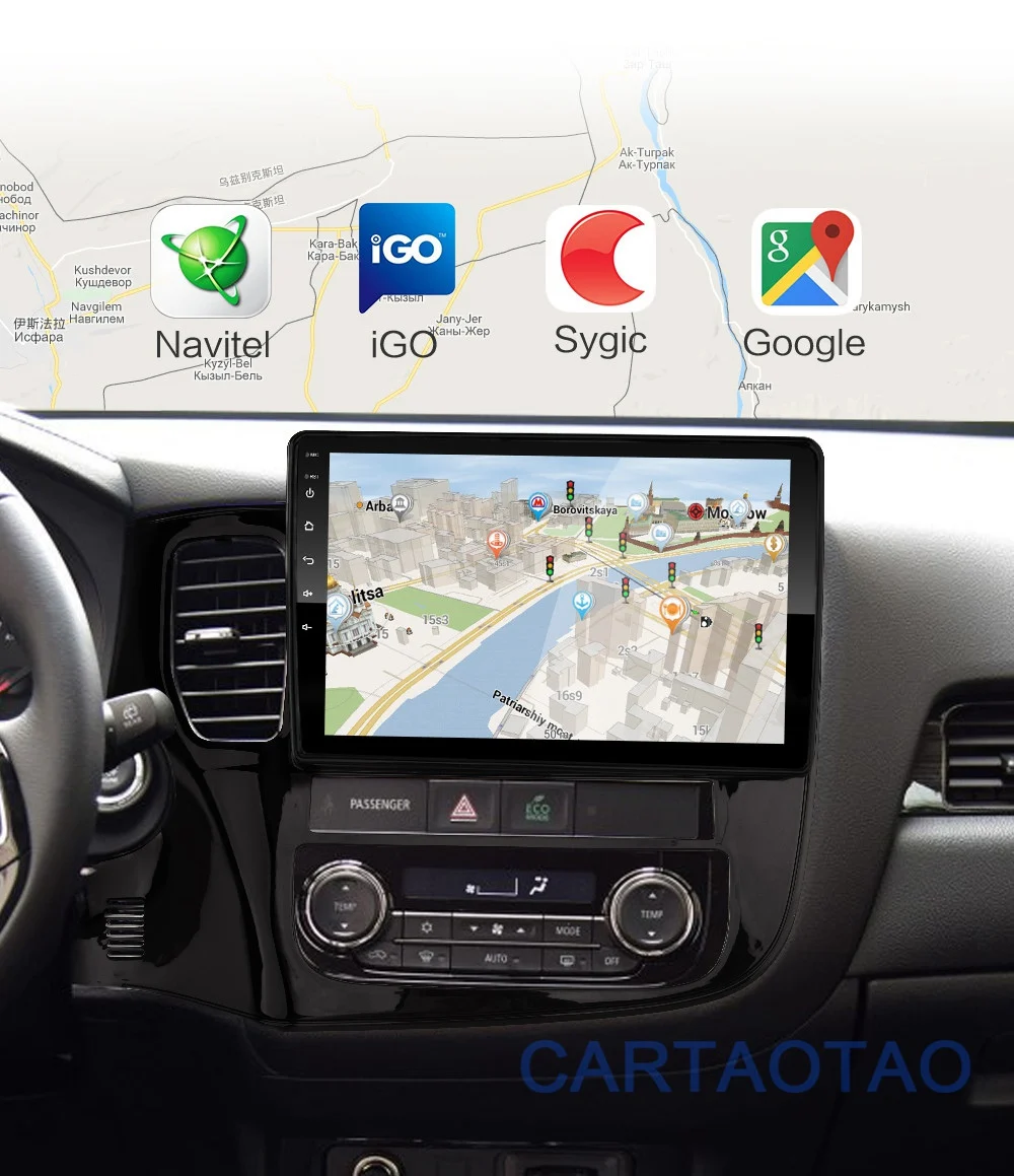 2G+ 32G 10.1" 2din Android 8.1 GO Car DVD Player for Mitsubishi Outlander 3 2012- Car Radio GPS Navigation WIFI BT Player