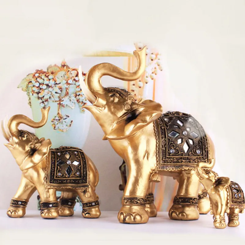 

Elephant statue sculpture resin crafts garden garden mini doll garden craft statue home decoration gift