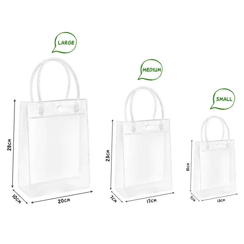 clear tote bags with handles